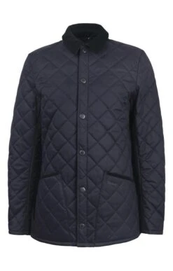 Men's Barbour Checked Heritage Liddesdale Quilt -Men Clothing Sale TS23159NAVY 2