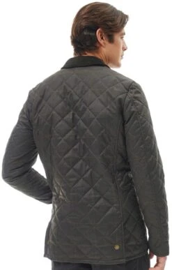 Men's Barbour Checked Heritage Liddesdale Quilt -Men Clothing Sale TS23159OLIVE 1