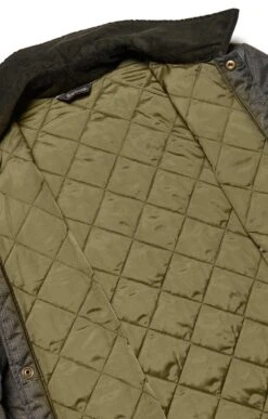 Men's Barbour Checked Heritage Liddesdale Quilt -Men Clothing Sale TS23159OLIVE 4