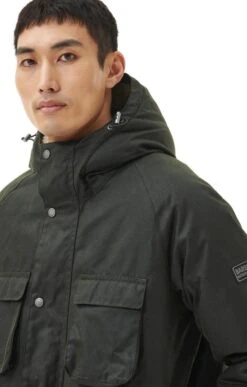Men's Barbour International Tantallon Wax Jacket -Men Clothing Sale TS23184SAGE 2