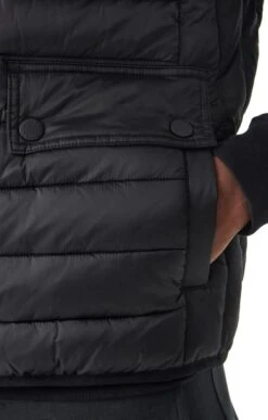 Men's Barbour International Ousten Hooded Gilet -Men Clothing Sale TS23187BLACK 2