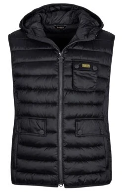 Men's Barbour International Ousten Hooded Gilet -Men Clothing Sale TS23187BLACK 3