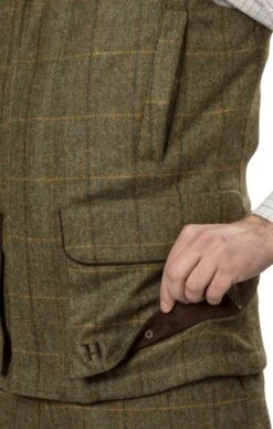 Men's Harkila Kenmore Waistcoat -Men Clothing Sale TS23342FORESTGREEN 2
