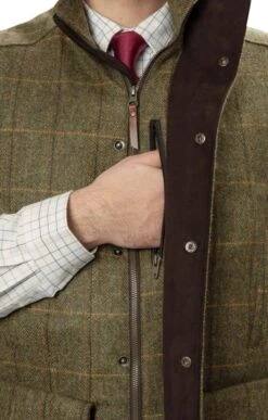 Men's Harkila Kenmore Waistcoat -Men Clothing Sale TS23342FORESTGREEN 4