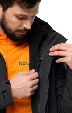 Men's Jack Wolfskin Fernblick 2L Jacket -Men Clothing Sale TS23693BLACK 4