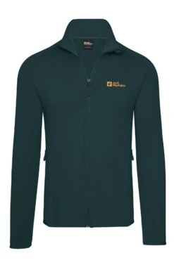 Men's Jack Wolfskin Baiselberg Fleece Jacket -Men Clothing Sale TS23696BLACKOLIVE 2