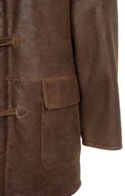 Men's Sheepskin Duffel Coat -Men Clothing Sale TS24068TBCCORPPR 3