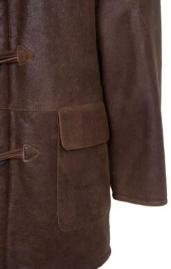 Men's Sheepskin Duffel Coat -Men Clothing Sale TS24068TBCCORPPR 4