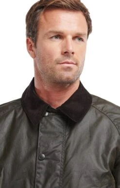 Barbour Bristol Waxed Jacket -Men Clothing Sale TS25357OLIVE 2