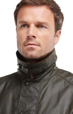 Barbour Bristol Waxed Jacket -Men Clothing Sale TS25357OLIVE 3