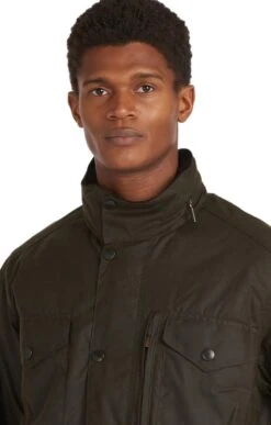 Barbour Sapper Waxed Jacket -Men Clothing Sale TS25358OLIVE 2