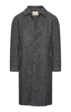 Raglan Sleeve Tweed Coat -Men Clothing Sale TS30165CHARCOALHB 1