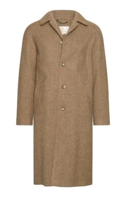 Raglan Sleeve Tweed Coat -Men Clothing Sale TS30165HWWHEATHB 1