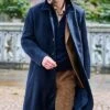 Inset Sleeve Cashmere Coat -Men Clothing Sale TS30170NAVY