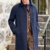 Raglan Sleeve Cashmere Coat 2 Raglan Sleeve Cashmere Coat -Men Clothing Sale TS30175NAVY