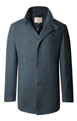 Tweed Car Coat -Men Clothing Sale TS30235DENIMHB 1