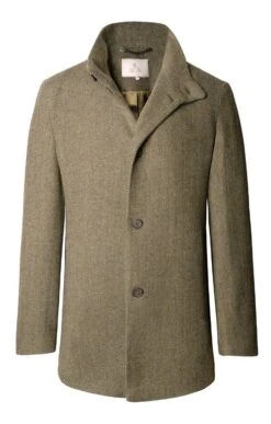 Tweed Car Coat -Men Clothing Sale TS30235LOVATBRNHB 1