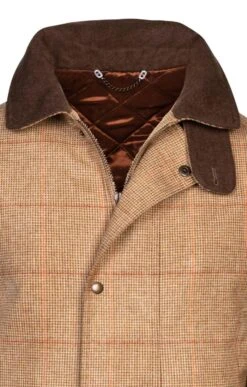 Men's Saxony Waterproof Shooting Coat -Men Clothing Sale TS30410RUSTBRNNAILHD 3