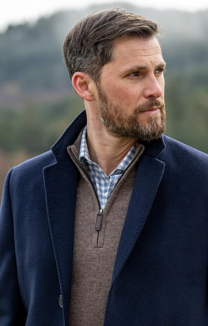 Men's Wool & Cashmere Paddock Coat 7 Men's Wool & Cashmere Paddock Coat - Image 5