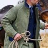 Men's Scottish Saxony Tweed Shooting Coat -Men Clothing Sale TS30450LOVATGRNSKYWP