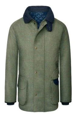 Men's Scottish Saxony Tweed Shooting Coat -Men Clothing Sale TS30450LOVATGRNSKYWP 1