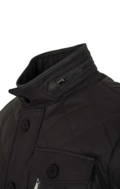 Men's Leather Quilted Jacket -Men Clothing Sale TS30801DKBROWNOLIVE 3