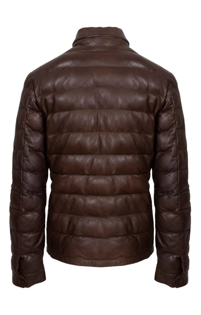 Men’s Padded Nappa Leather Jacket 5 Men’s Padded Nappa Leather Jacket - Image 3