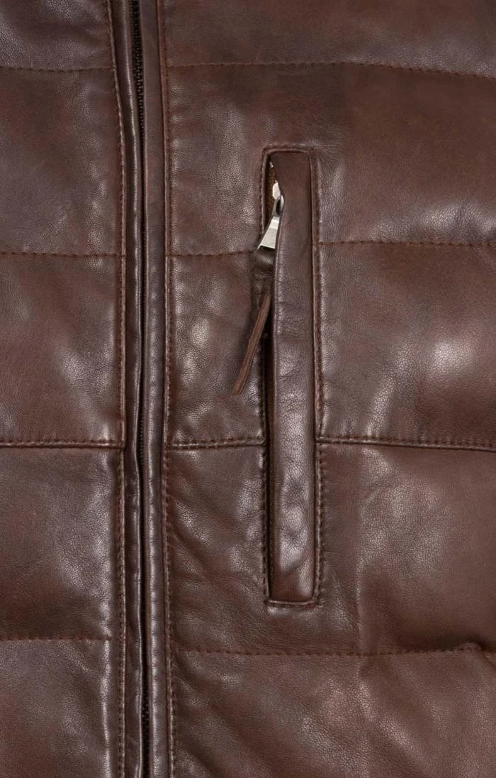 Men’s Padded Nappa Leather Jacket 7 Men’s Padded Nappa Leather Jacket - Image 5