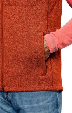 Men's Orvis Recycled Fleece Vest 10 Men's Orvis Recycled Fleece Vest -Men Clothing Sale TS33004BURNTORANGE 2