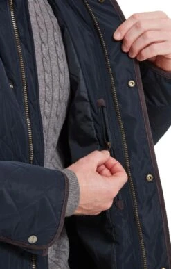 Men's Schoffel Barrowden Quilted Jacket -Men Clothing Sale TS36690MIDNIGHT 3