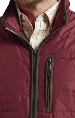 Men's Schoffel Carron Quilted Jacket -Men Clothing Sale TS36695BORDEAUX 2