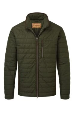 Men's Schoffel Carron Quilted Jacket -Men Clothing Sale TS36695FOREST 3