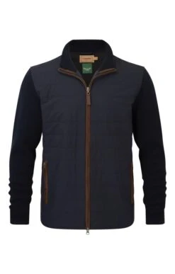 Schoffel Hybrid Quilted Aerobloc Jacket -Men Clothing Sale TS36710NAVY 2