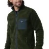 Men’s Fjallraven Vardag Pile Fleece Jacket -Men Clothing Sale TS58963DEEPFOREST