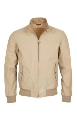 Men’s Barbour International Steve McQueen Harrington Jacket -Men Clothing Sale TS68121MILITARYBROWN 2