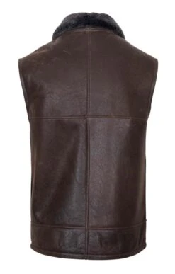 Men's Sheepskin Gilet 7 Men's Sheepskin Gilet -Men Clothing Sale TS70019TOBACCO 1
