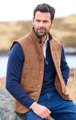 Men's Wool Rich Padded Waistcoat