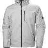 Men’s Helly Hansen Crew Hooded Jacket -Men Clothing Sale TS78914GREY