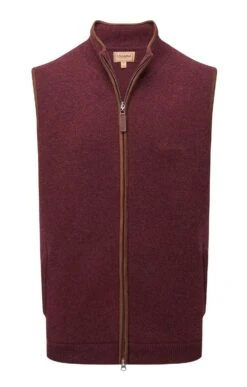 Men’s Schoffel Orkney Merino Gilet -Men Clothing Sale TT23501DAMSON 2