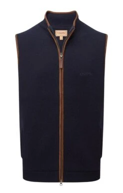 Men’s Schoffel Orkney Merino Gilet -Men Clothing Sale TT23501NAVY 2
