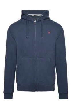 Men’s Crew Clothing Crossed Oars Zip Hoodie -Men Clothing Sale TW85232NAVY 2